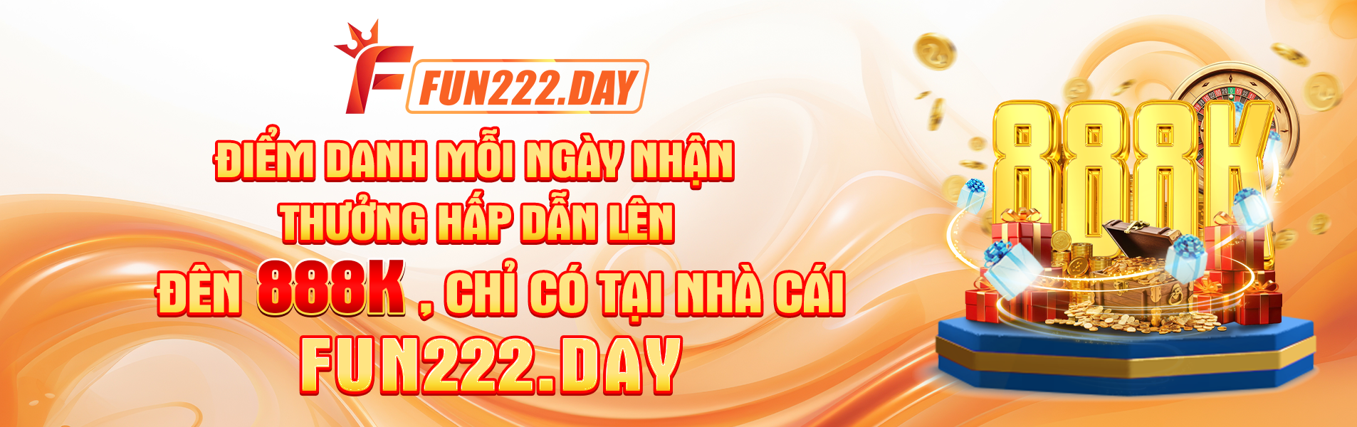 Điểm danh mỗi ngày nhận thưởng Chỉ có tại nhà cái fun222.day